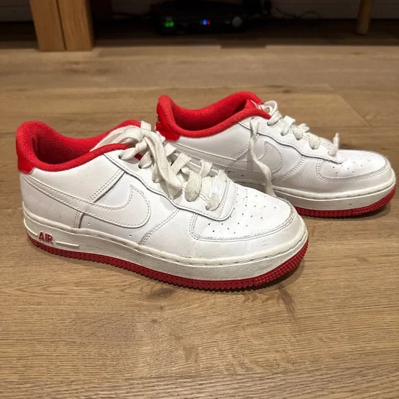 Nike Kids White and Red Air Sneakers - Picture 2 of 2